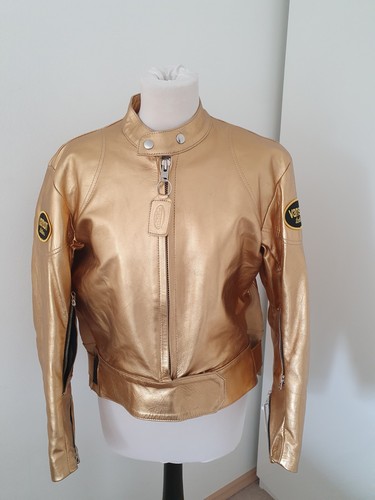 R13 lederjacke gold neu s - ,