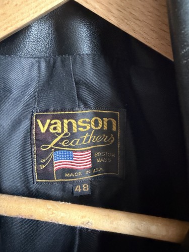 Vanson leder motorcycle jacket - leder,