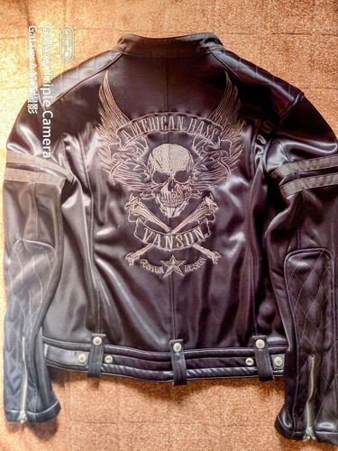 Vanson lederjacke totenkopf - vanson, xl