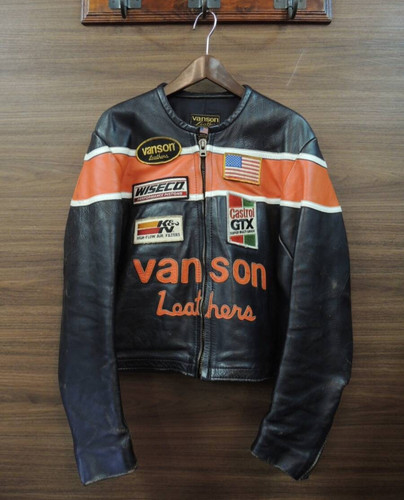 Vanson leder motorrad jacke - vanson,