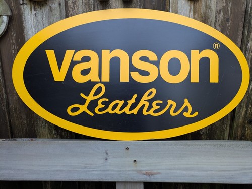 Vanson leathers werbeschild - vanson,